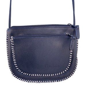 Black CARLOS FALCHI Leather Shoulder cross body Bag